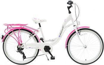 Rower dziewczęcy 24 KANDS VS2 KV biało różowy 2021