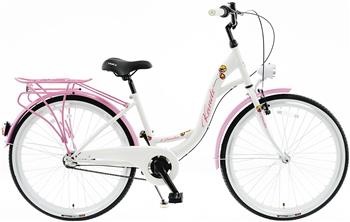 Rower miejski 26 Kands GIULIA biało różowy 2021