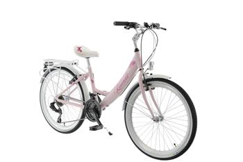 Rower Kands 24 Amelka różowo-biały JUNIOR 2023r