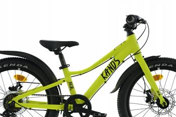 Rower Kands Dziecięcy 20 Nico aluminiowy r10" żółty rok 24 Nowość
