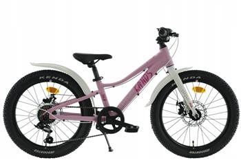 Rower Kands Dziecięcy 20 Nico aluminiowy r10" różowo-biały rok 24 Nowość