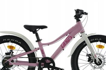 Rower Kands Dziecięcy 20 Nico aluminiowy r10" różowo-biały rok 24 Nowość